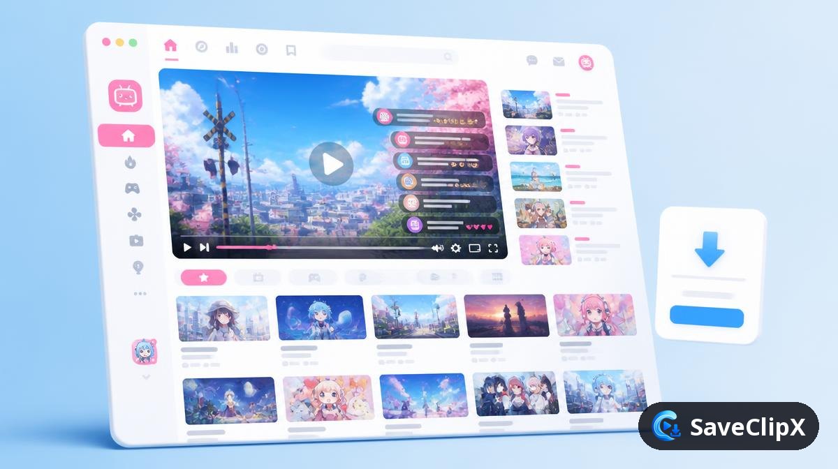 SaveClipX Bilibili video downloader SaveClipX Bilibili video downloader, save Bilibili videos in HD with SaveClipX