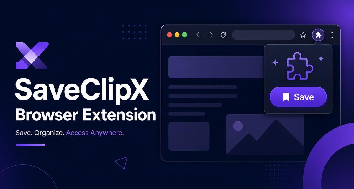 SaveClipX browser extension video downloader