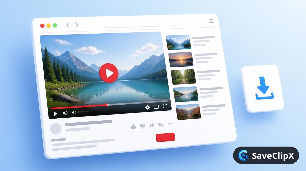 SaveClipX YouTube video downloader, save YouTube videos in HD with SaveClipX